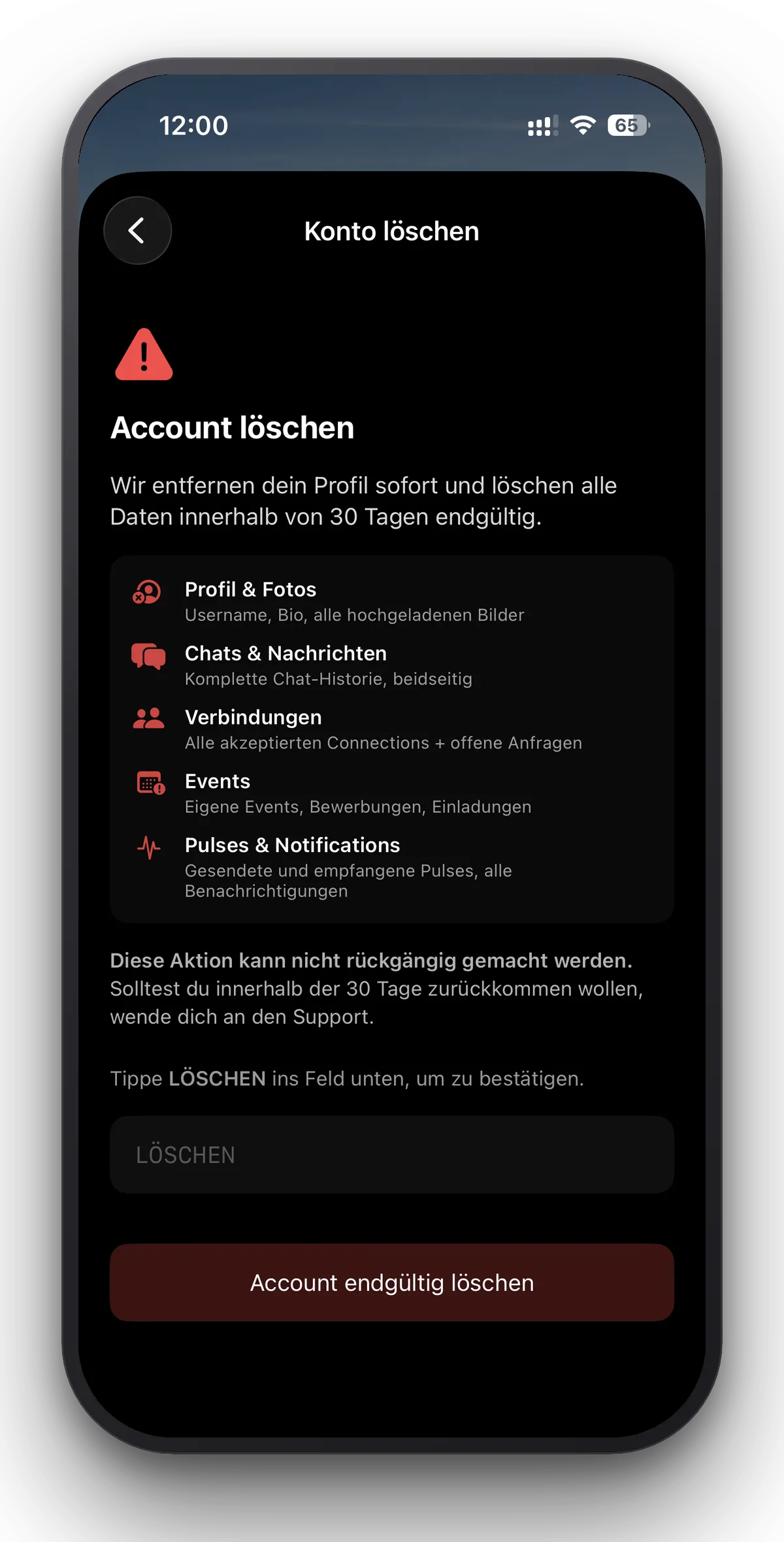 lingr – Privatsphäre
